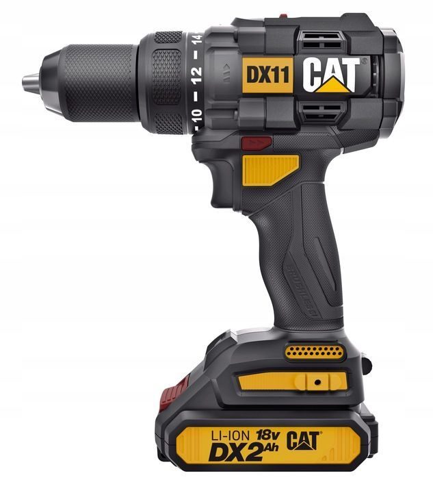 Cordless screwdriver brushless drill driver CAT DX11 18V set