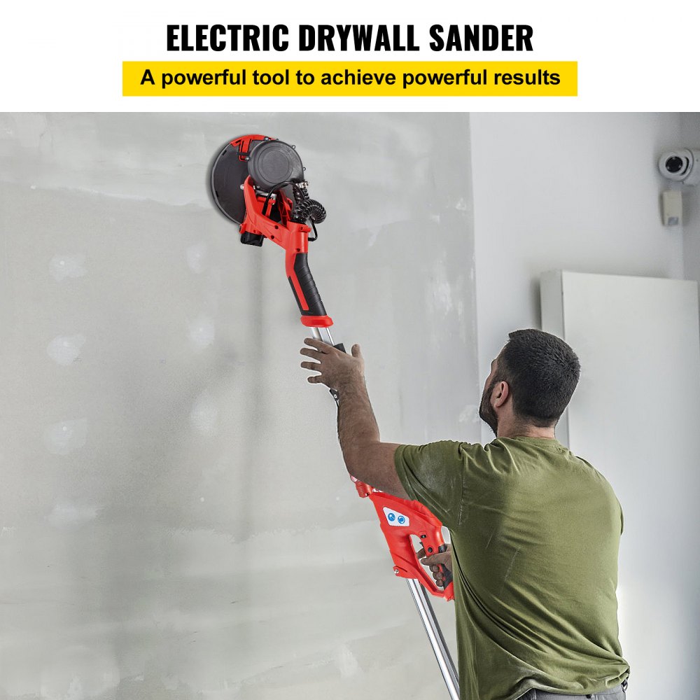Exzenterschleifer 225 mm, Schleifwerkzeug 710 W, Schleifer 800–1750 U/min, 3 m Netzkabel mit LED-Scheinwerfern am Griff, Staubsaugerbeutel, Handschuhe, Schutzbrille Exzenterschleifer 225 mm, Schleifwerkzeug 710 W, Schleifer 800–1750 U/min, 3 m Netzkabel mit LED-Scheinwerfern am Griff, Staubsaugerbeutel, Handschuhe, Schutzbrille