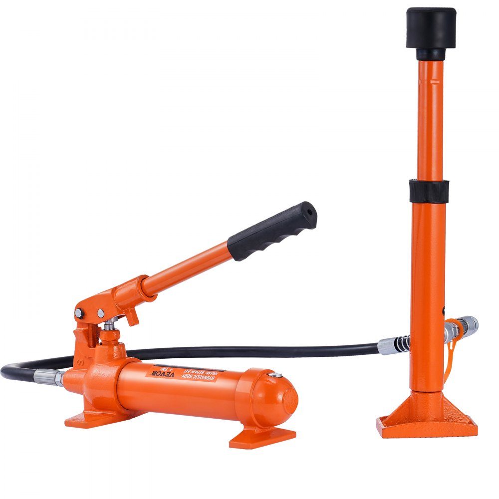 Hydraulische krik Luchtpomp 4T Luchthydraulische krik 125 mm lift Rood Inclusief 80/130/210/415 mm verlengstang Elektrostatisch poederspuiten Autoreparatie