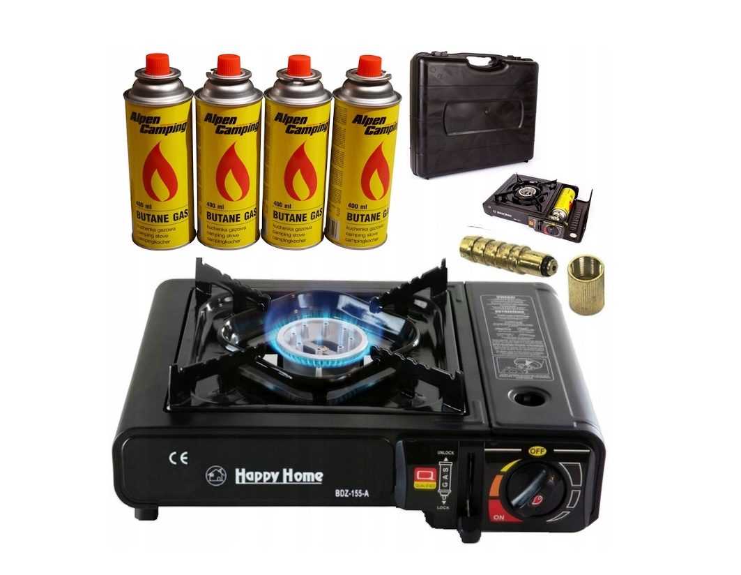 Réchaud de Camping à gaz, valise, poêle de table d'extérieur, ensemble d'assiettes de gril