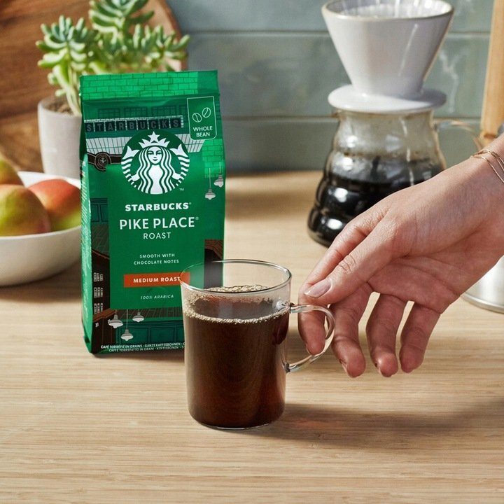 Café en grains Starbucks House Blend de torréfaction moyenne 2x450g
