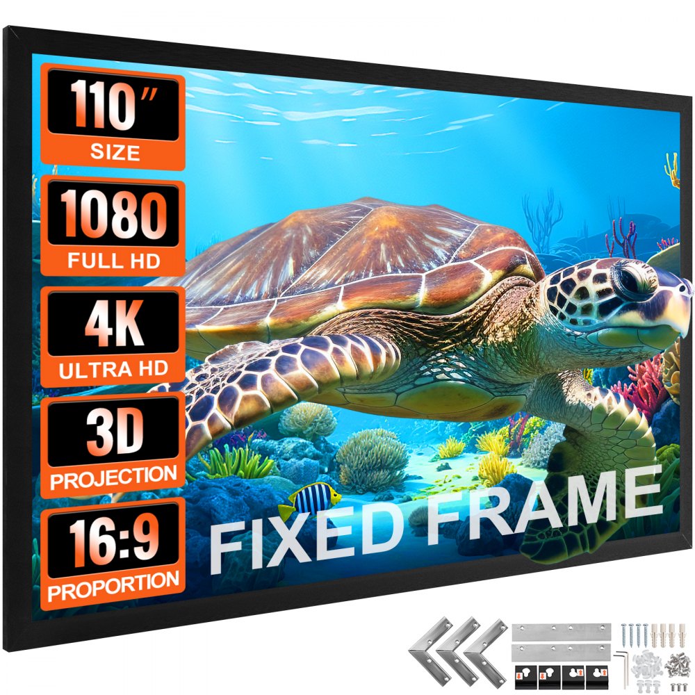Projectiescherm 257 cm x 150 cm, schermdiagonaal 279 cm, schermplafondmontage van PVC, 15 kg projectieoppervlak met 160° kijkhoek, voor buitenactiviteiten Projectiescherm 257 cm x 150 cm, schermdiagonaal 279 cm, schermplafondmontage van PVC, 15 kg projectieoppervlak met 160° kijkhoek, voor buitenactiviteiten