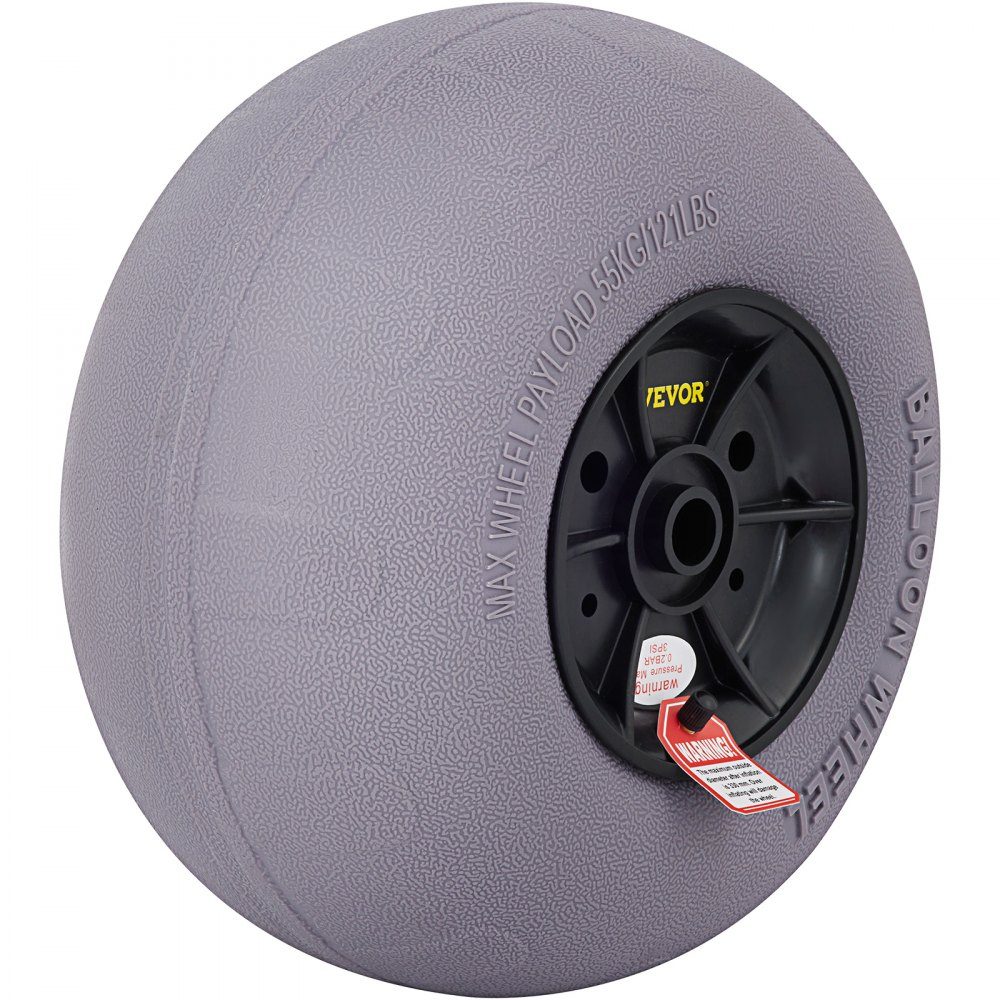 Pneus de Roues de Ballon de 13", Roues de Plage en TPU Pneus de Sable de Ballon de Remplacement 55 kg Capacité de Charge 2-3 PSI Basse Pression pour Chariot de Kayak Chariot de Canoë Chariot de Plage Chariot de Jardin Chariot de Pêche - Paquet de 2