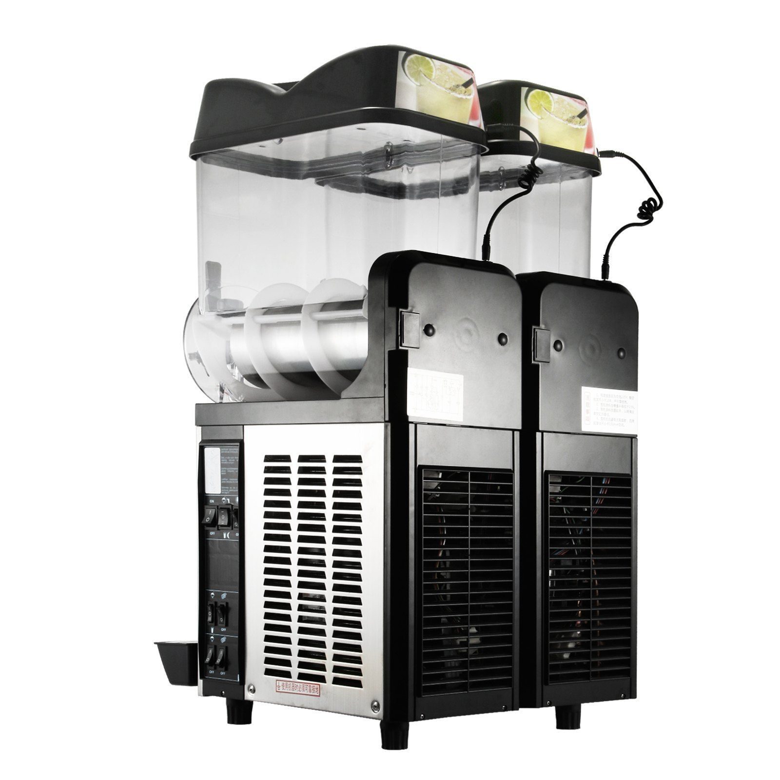 Bistro Restaurant Commercial Slush Ice Cream Machine Stainless Steel Ice Cream Maker 24L Slushy Machine