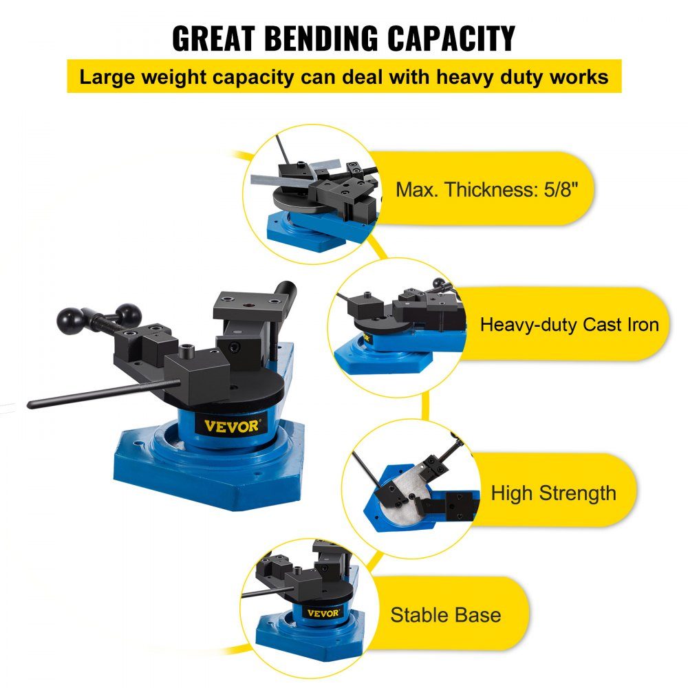 Angle bender SBG-40 angle bender bending machine manual angle bender 25.1 kg angle bender flat steel 30 x 8 mm bending machine manual round steel 15 mm