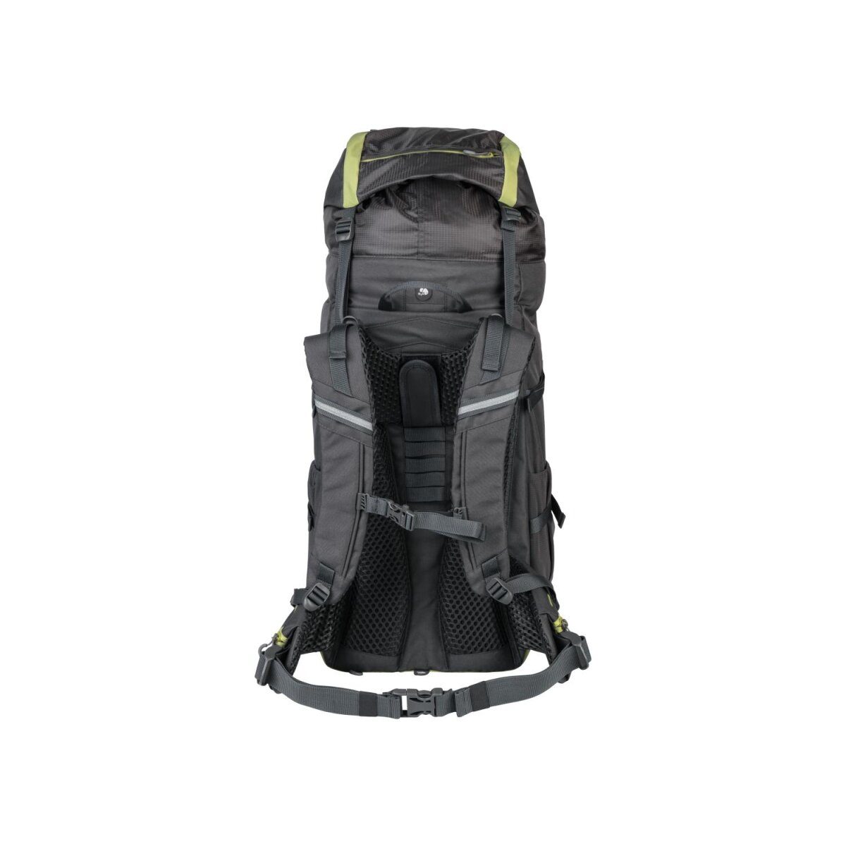 CRIVIT Premium-Trekking-Rucksack, 50+10 L, schwarz/gelb
