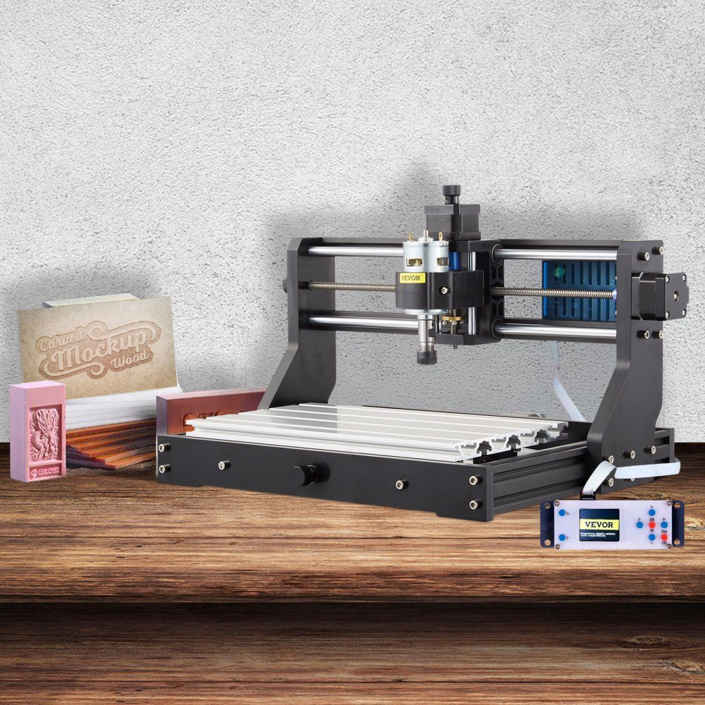 CNC 3018 DIY Engraving Machine Pro 300x180x45mm Engraving Machine 3-Axis Mini Engraver with GRBL Control Board and Offline Controller