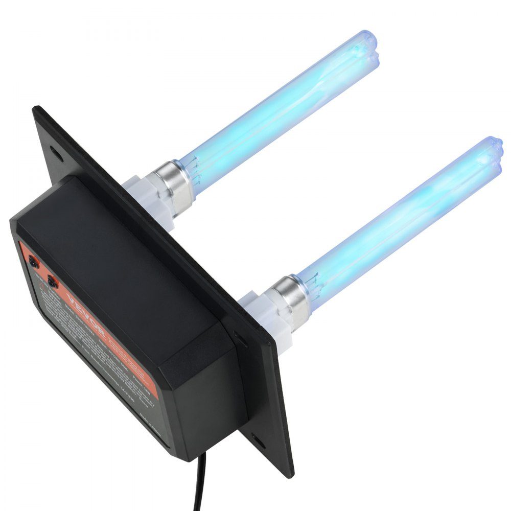 HVAC luchtreiniger voor het hele huis 18W 175 mm kanaal UV UVC licht voor airconditioner kanaalluchtwasser met 2 vervangingslampen HVAC UV-lampen luchtreiniger voor airconditioner