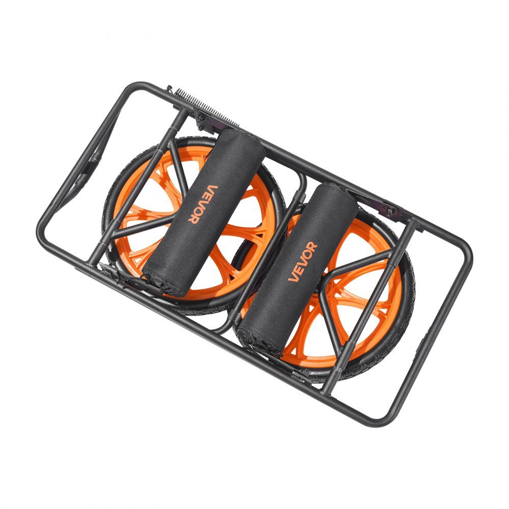 Kayak Trolley 150kg Canoe Trolley with 15" Solid Tires and Tie Down Strap Boat Trolley for Transporting Kayaks Canoes Paddleboards Jon Boats Water Sports Equipment 770 x 495 x 425mm