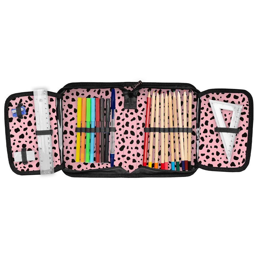 Trousse à crayons chiot dalmatien avec accessoires