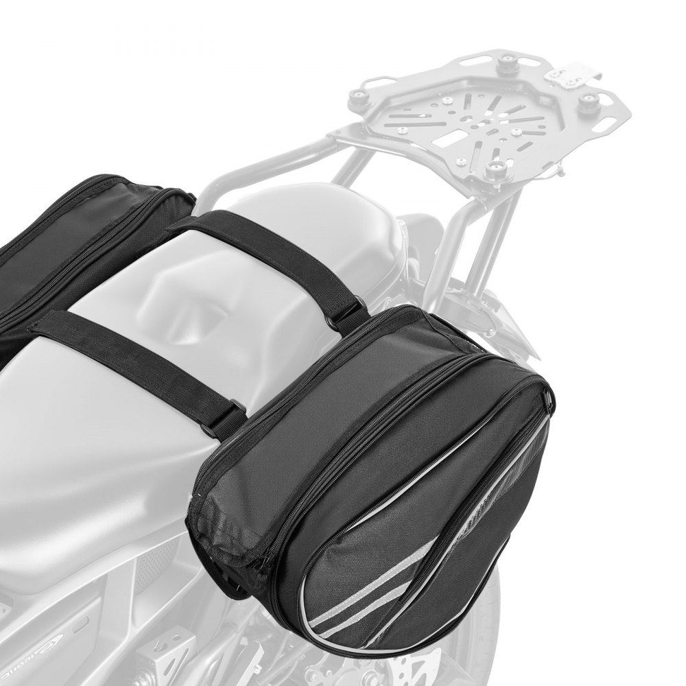 Motorcycle Saddle Bag 15L x 2 Large Capacity Side Saddle Bag with Waterproof Rain Cover and Strap Compatible with Most Motorcycles Luggage Storage Bag Motorcycle Luggage Motorcycle Saddle Bag 15L x 2 Large Capacity Side Saddle Bag with Waterproof Rain Cover and Strap Compatible with Most Motorcycles Luggage Storage Bag Motorcycle Luggage
