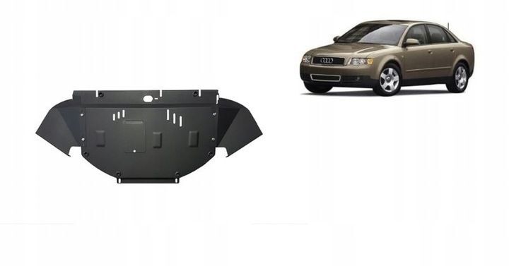 Protection anti-encastrement de capot moteur en acier Conversion Audi A4 B6 2.4B/3.0B/2.5TDI avec kit de matériel de complément Protection anti-encastrement de capot moteur en acier Conversion Audi A4 B6 2.4B/3.0B/2.5TDI avec kit de matériel de complément