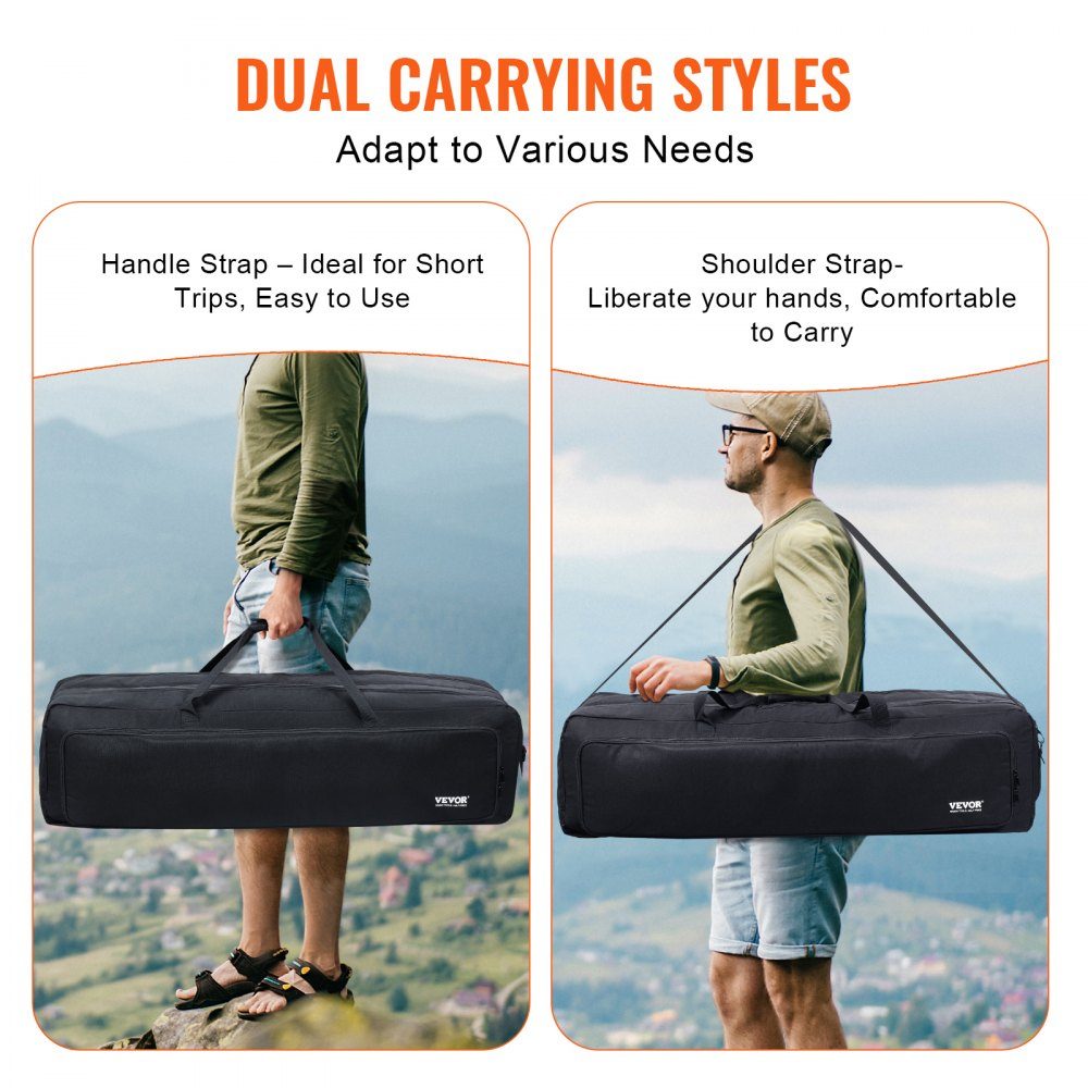 Telescope Bag, 1040mm Large Telescope Carry Bag with Fixed Buckles, Multiple Pockets and Removable Divider, Telescope Carry Bag for Optical Tube and Tripod, Counterweight Bag