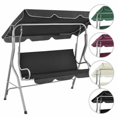 Schommel, verandaschommel, tuinschommel, 3-zits schommelbank, hangende schommelbank, kleuren selecteerbaar