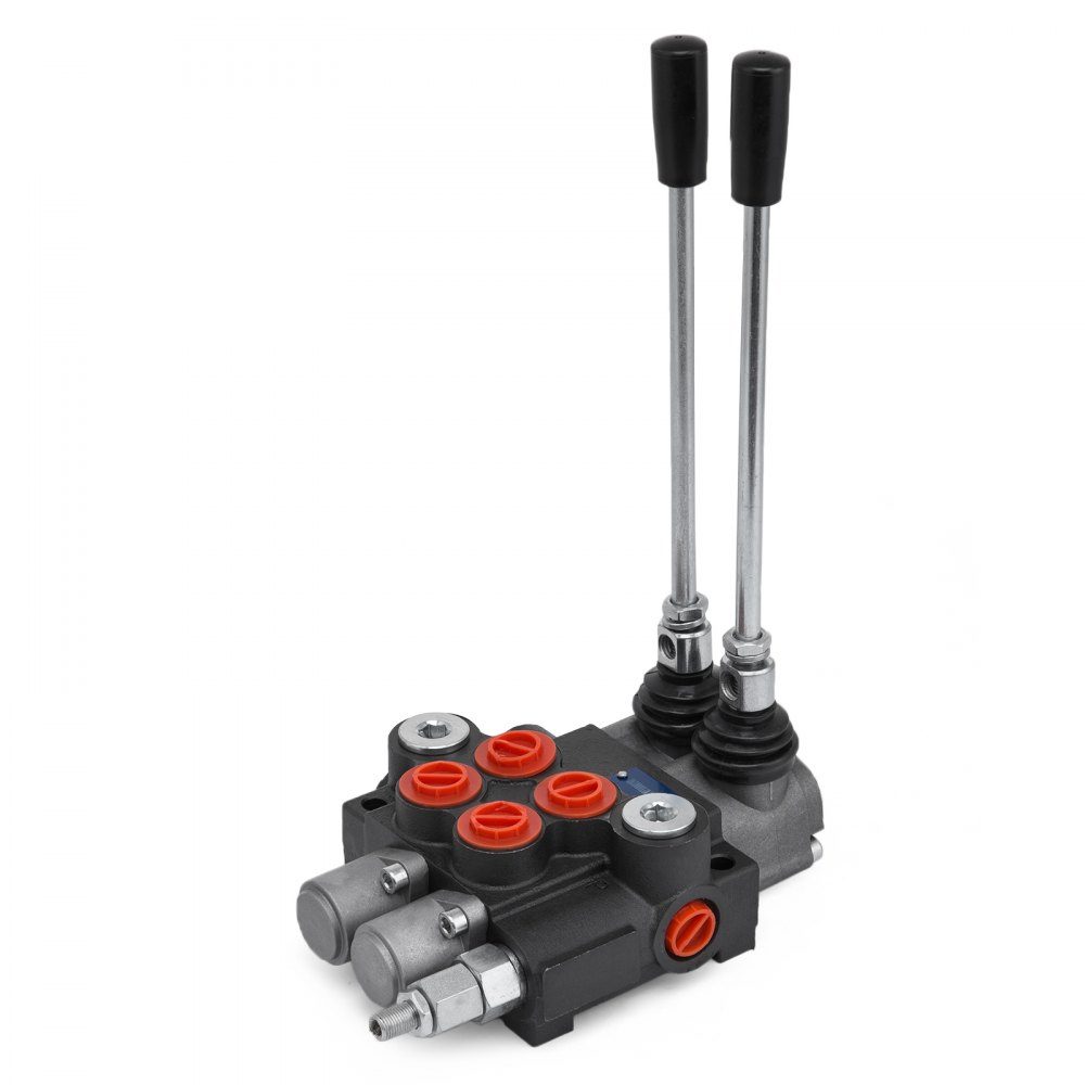 2-Spulen-Hydraulikventil-Handhebelventil, 11GPM-Wegeventil einstellbar, 6,3 kg hydraulisches Venti-Ventil einstellbar
