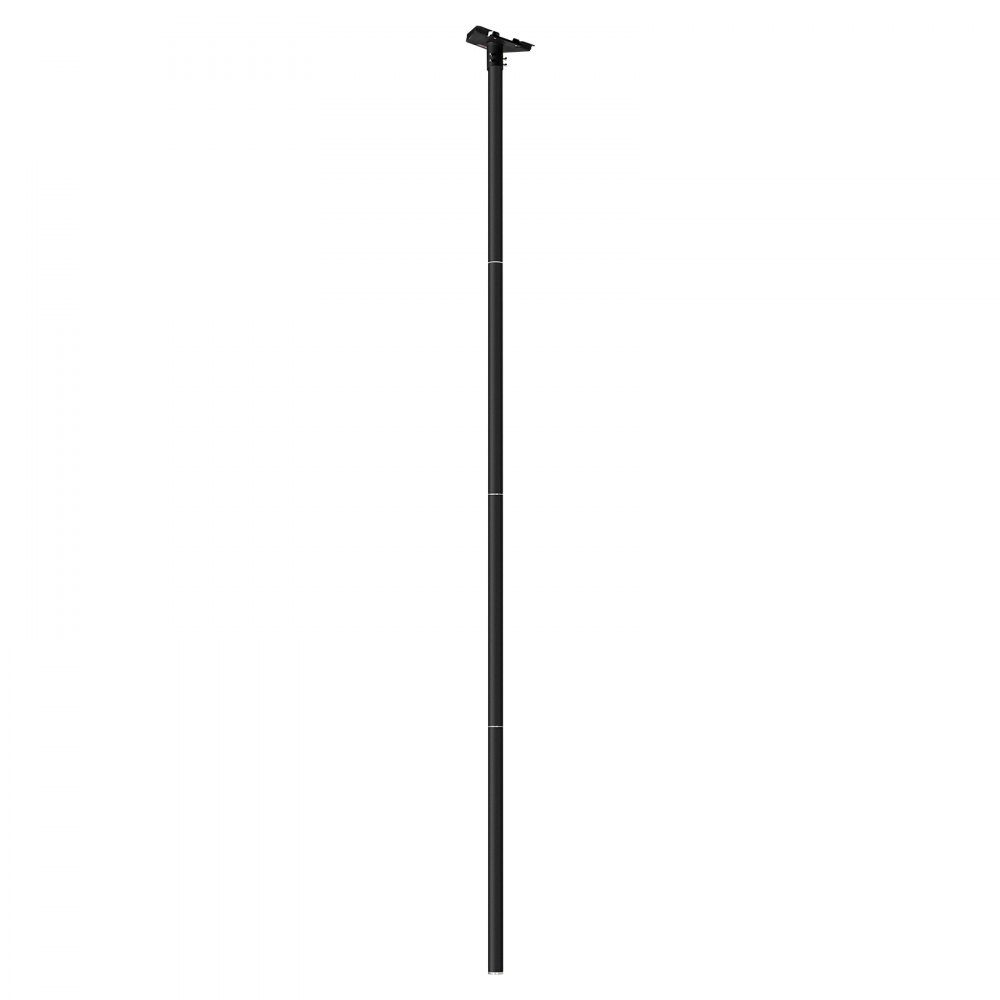 Starlink Gen 3 RV Ladder Mount 2450 x 142 x 185mm 360° Adjustable Angle Bracket with Mounting Accessory Kit Extra Long Steel Ladder Adapter Compatible with Gen 3 and V3 Black