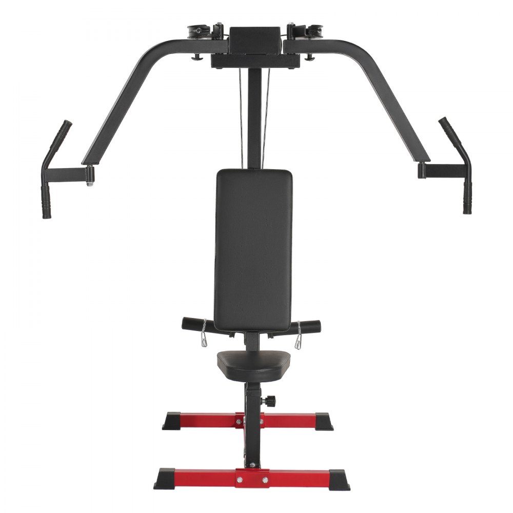 Vlindermachine speciaalapparaat (204 kg draagvermogen) voor het bovenlichaam voor de homegym, verstelbaar fitnessstation, voor spiertraining (borst, rug, achterste deltaspier)