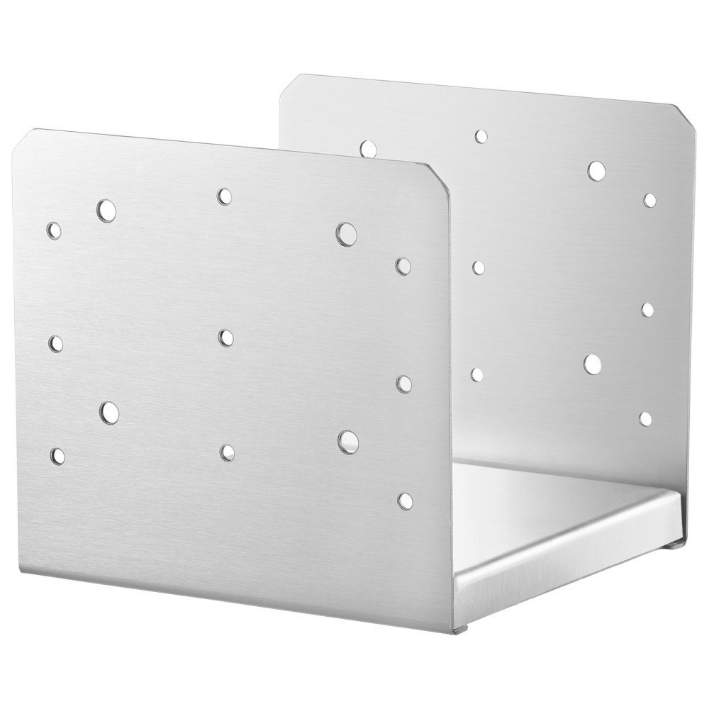 Schraubhülse 190 x 200 x 180 mm U-Pfostenträger aus Edelstahl mit Spritzbeschichtung Pfostenschuh mit vorgefertigten Schraublöchern Pfosten ideal für Pergolen-Veranda-Geländer