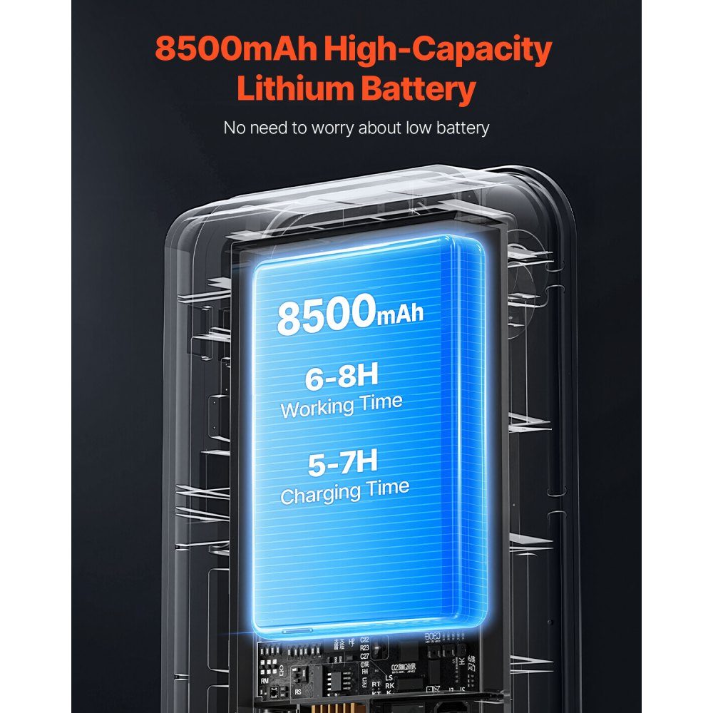Sewer Camera, 98ft/30m 4.3" Drain Inspection Camera with Lighting - 6 Adjustable LEDs, 16GB Card, 3x Zoom and 8500mAh High Capacity Battery, IP68 Waterproof Plumbing Camera for Sewer Pipes