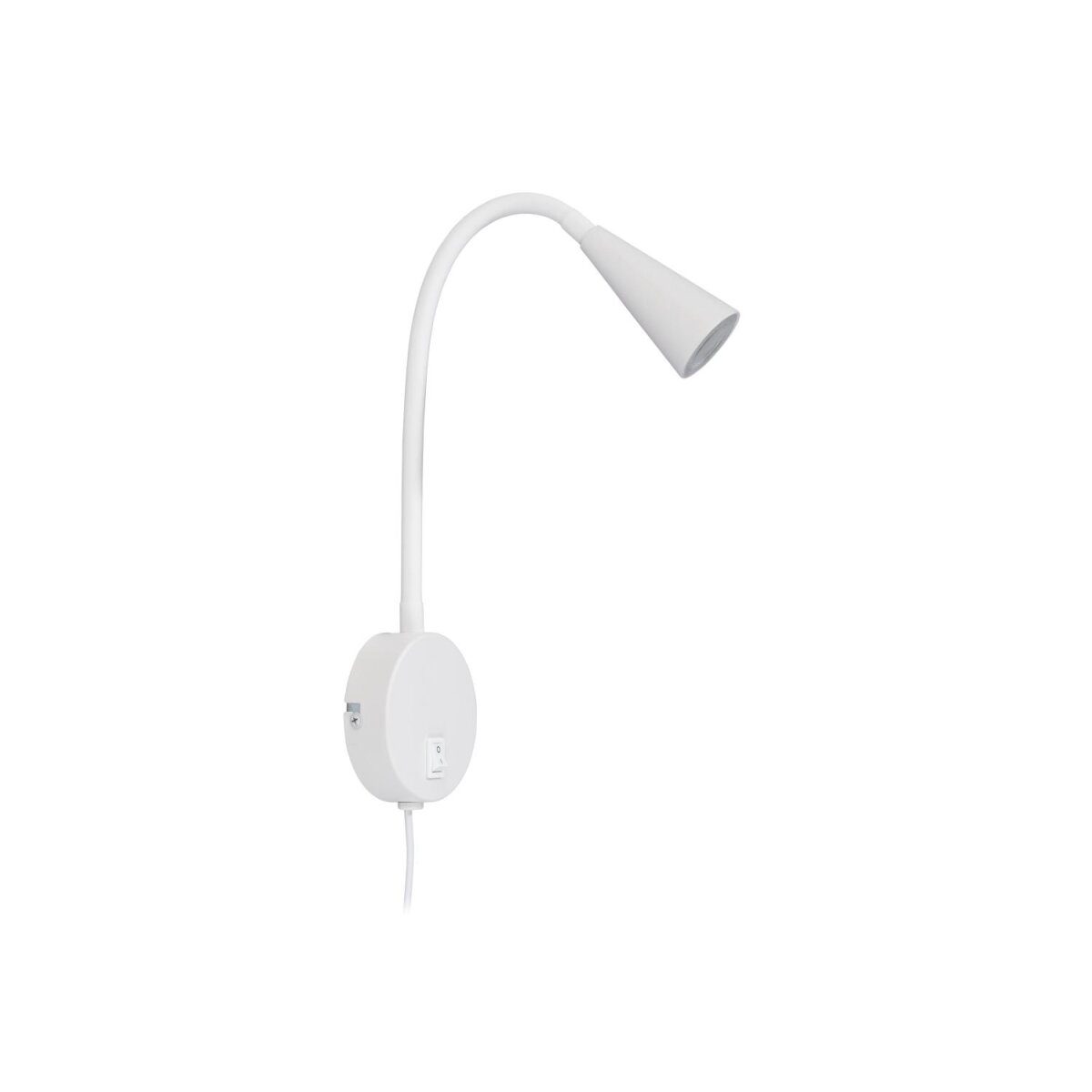 LIVARNO home LED wandlamp “FREYA”, met flexibele metalen hals (wit)
