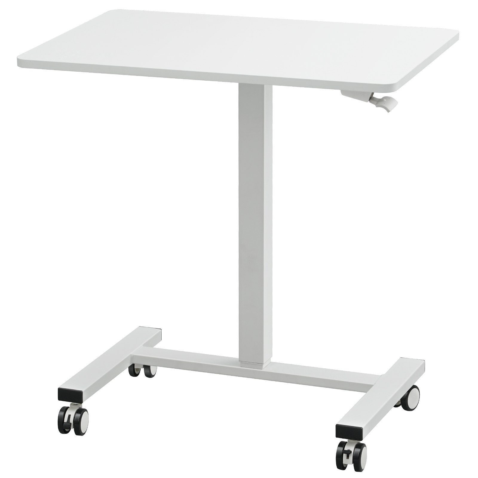 Table d'ordinateur portable réglable en hauteur 713-1118 mm Table de projection pour ordinateur portable Table d'ordinateur portable blanche enroulable 690 x 480 mm Table de soins de bureau mobile Table d'ordinateur Poste de travail pour la maison, le bur