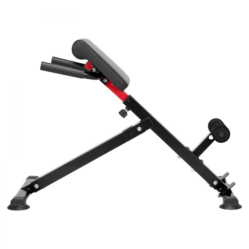 Roman Chair hyperextension bench back stretcher 113 kg, robust and foldable extension machine, training device for back muscle training, fitness weight bench for the home gym