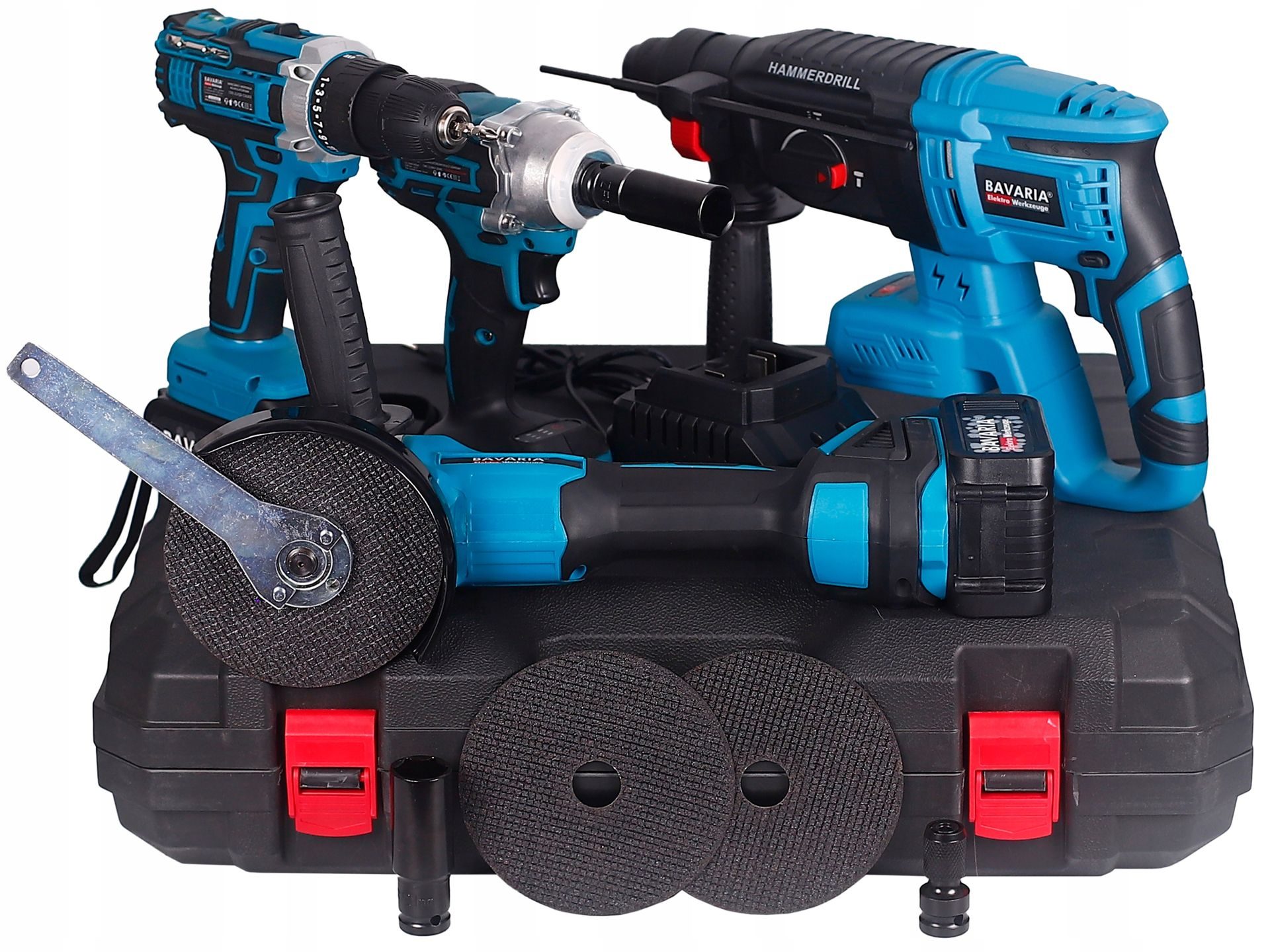Professionelles Akku-Werkzeugset 4-in-1 – maximale Leistung für Ihre Projekte!
