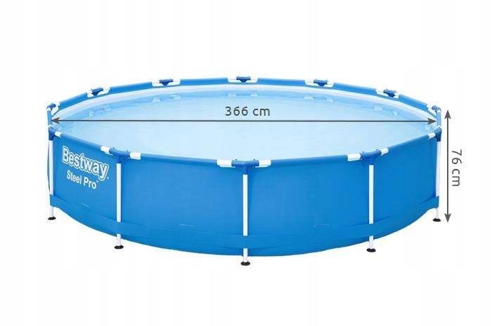 %SALE% XXL-Starterset Bestway Steel Pro Pool 19-teiliges Zubehör Outdoor Garten Badespaß 366x76
