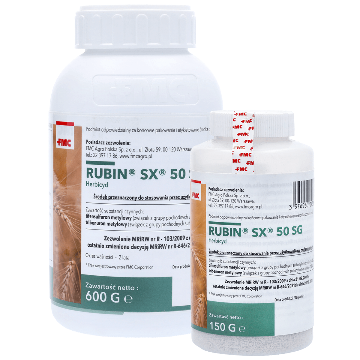 Rubin SX 50 SG (Tifensulfuron und Tribenuronmethyl) FMC – Herbizid
