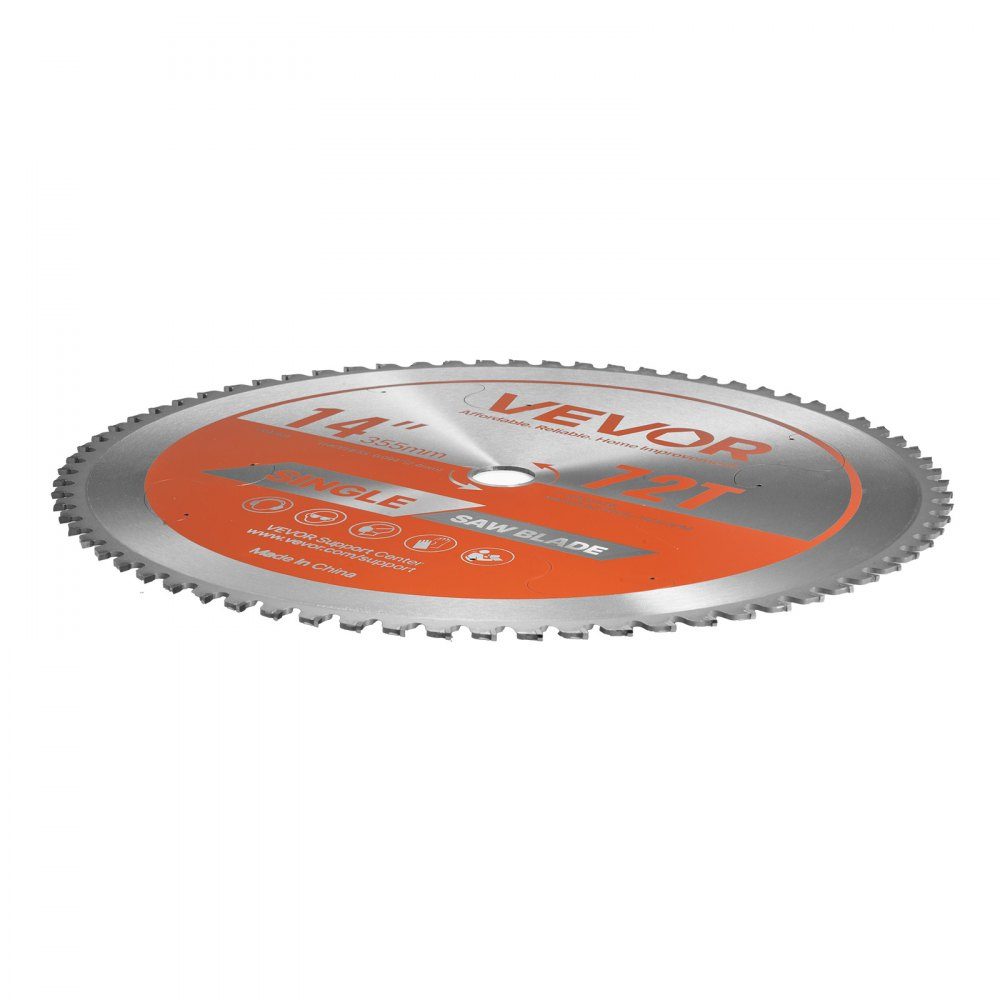 Circular Saw Blade (355mm diameter, 72 sharp teeth and 2.4mm thickness), ideal for steel, aluminum, compatible with circular saws, alloy steel saw blade with noise-reducing heat dissipation, 1 piece
