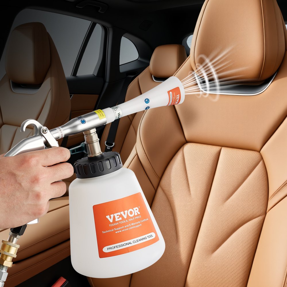 Autoreinigingspistool, 6-9,2 bar waspistool met 2 sproeiers en 1 liter vloeistoffles, Vortex-reinigingspistool, persluchtblaaspistool, compatibel met 1/4 NPT luchtcompressor Autoreinigingspistool, 6-9,2 bar waspistool met 2 sproeiers en 1 liter vloeistoffles, Vortex-reinigingspistool, persluchtblaaspistool, compatibel met 1/4 NPT luchtcompressor