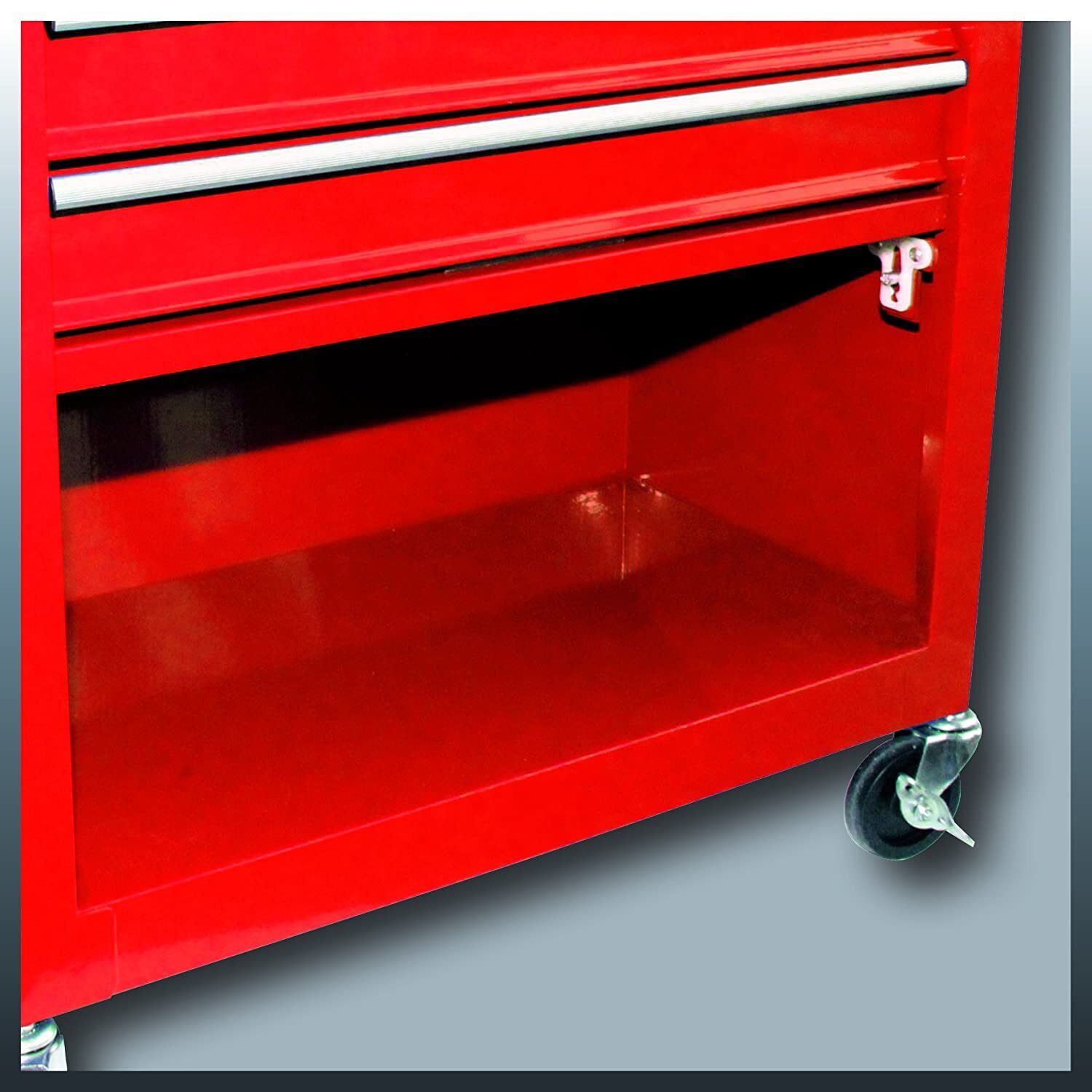 #WYPRZEDAŻ# Wózek warsztatowy Einhell TC-TW 100 (maks. 75 kg, 4 płynnie wysuwające się szuflady, 4 kółka obrotowe)