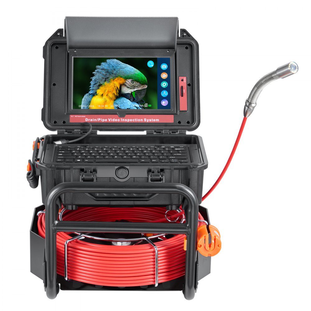 Rioolcamera 50m leidingcamera leidinginspectiecamera met 25,7cm touchscreen