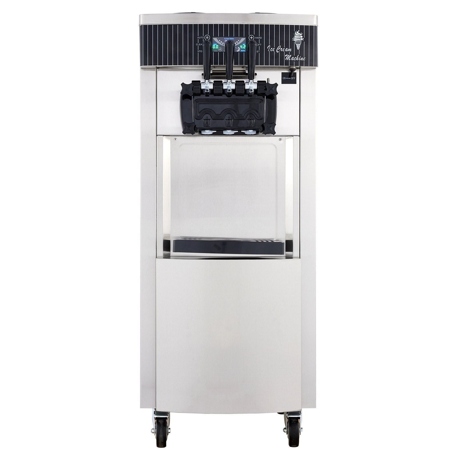 Machine à crème glacée molle machine à crème glacée autoportante commerciale machine à crème glacée crème glacée 220V acier inoxydable