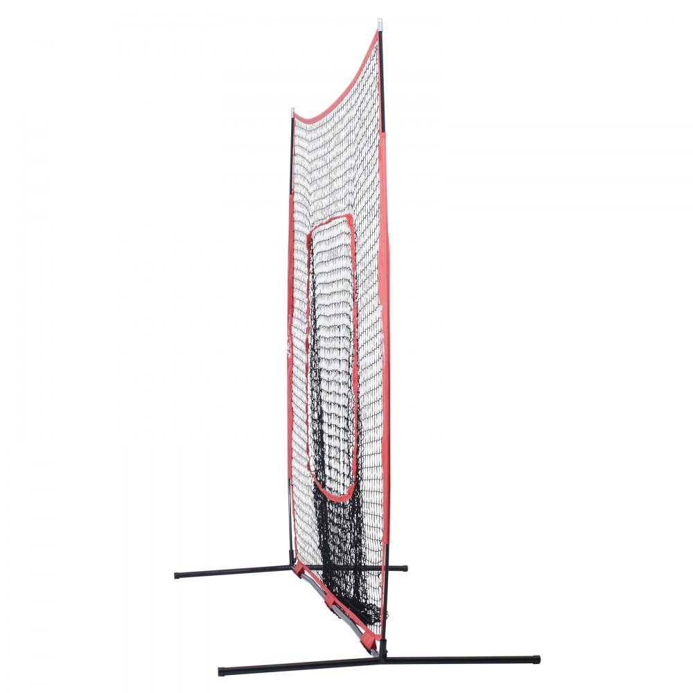 84" x 42" x 83" Baseball-Softball-Übungsnetz, Baseball-Pitching-Netz, Schlagen, Fangen, Pitching, Backstop-Trainingshilfen für Baseballausrüstung mit Bogenrahmen, Tragetasche und Schlagzone