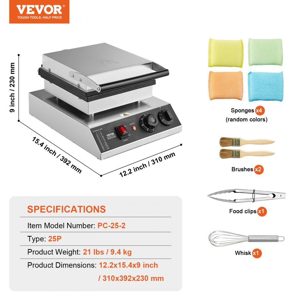 Mini Pancake Machine, Commercial Dutch Mini Pancake Machine, 25pcs, 43mm Diameter, Dorayaki Baking Machine, 1700W, Temperature and Time Control, in Kitchens, Cafes and Restaurants