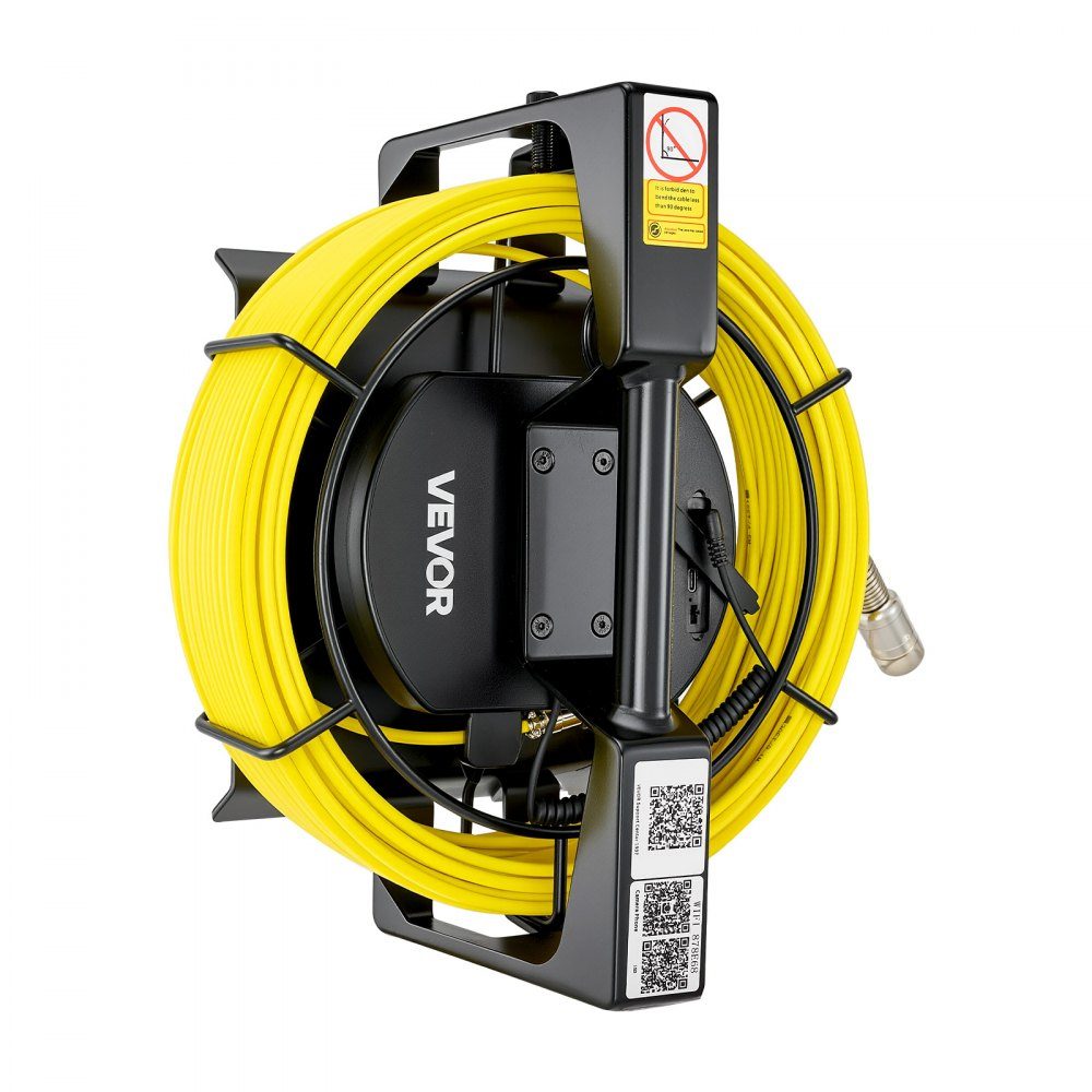 Endoskopkamera mit WLAN, 20-m-Inspektionskamera mit 12 LEDs und 3-Stufen-Licht, IP68-Rohrkamera mit 4500-mAh-Akku und Zählermarkierung, Kanalkamera 1080p HD 120°-Objektiv für die Kanalinspektion