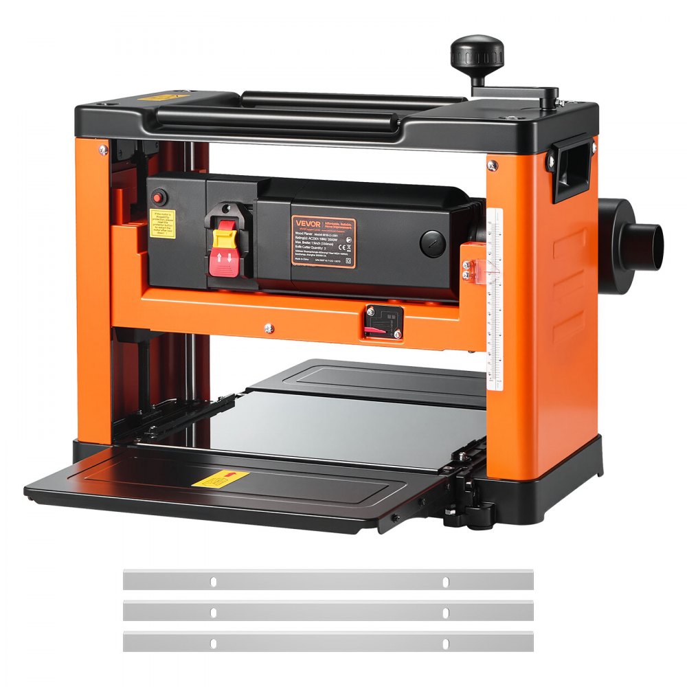 Grubościówka, koniczyna, stół roboczy 330 mm, strugarka, 2kW, prędkość silnika 23500 obr/min, podwójne rolki, zabezpieczenie przed przewróceniem, jednobiegowa obróbka drewna, do twardego i miękkiego drewna Grubościówka, koniczyna, stół roboczy 330 mm, strugarka, 2kW, prędkość silnika 23500 obr/min, podwójne rolki, zabezpieczenie przed przewróceniem, jednobiegowa obróbka drewna, do twardego i miękkiego drewna