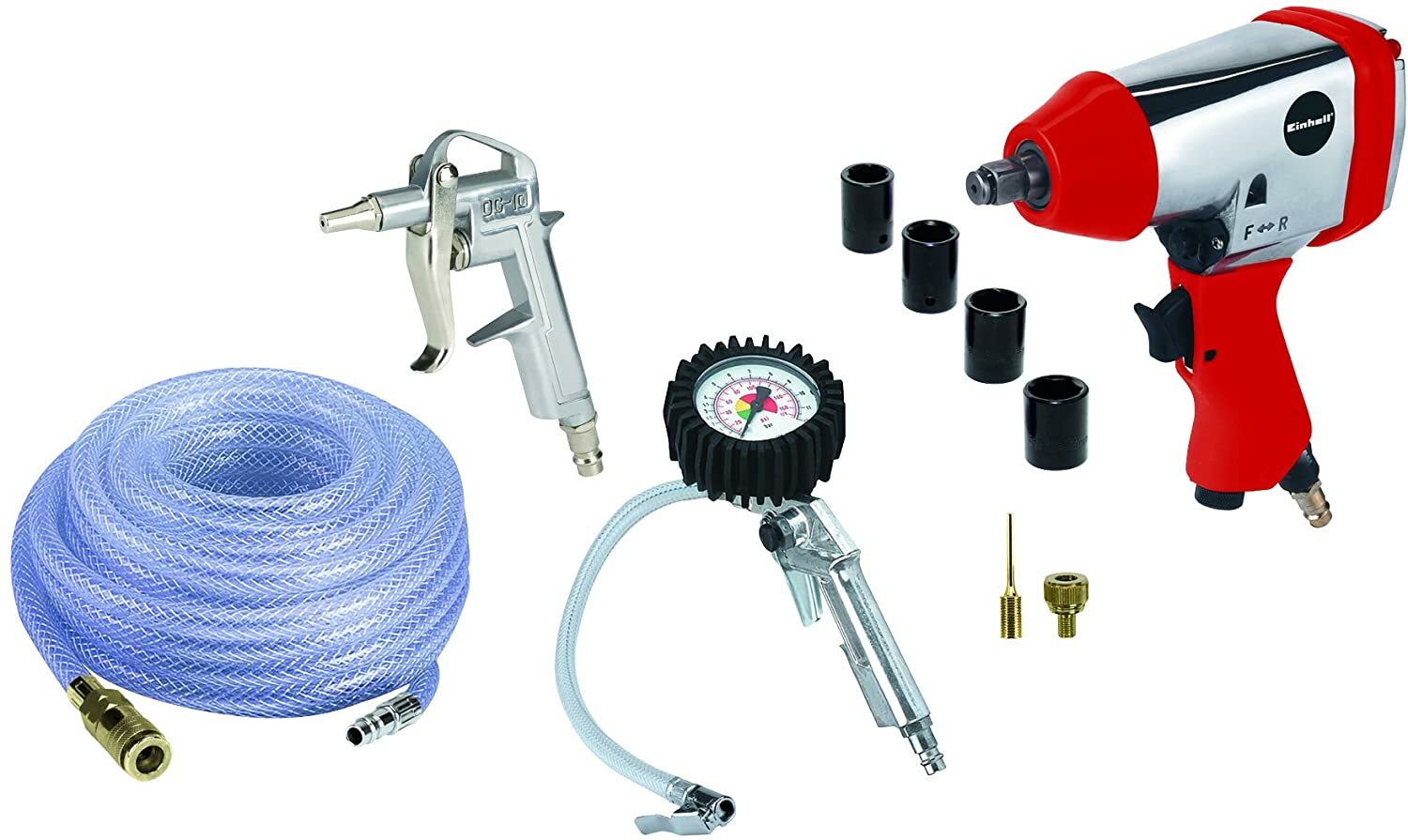 Originele Einhell persluchtaccessoireset, 10-delig (compressoraccessoires, geschikt voor compressoren) Originele Einhell persluchtaccessoireset, 10-delig (compressoraccessoires, geschikt voor compressoren)