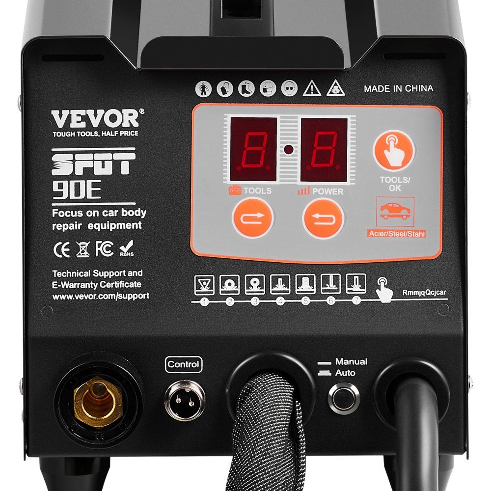 Dent Spotter 3kW Dent Repair Kit with 2 Welding Guns, Automatic/Manual Welding and 7 Modes, Spot Welder for Body Dent Repair, Dent Puller for Cars and Trucks