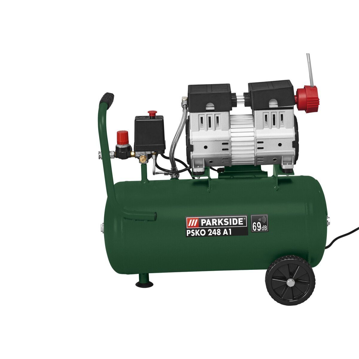 Cichy kompresor PARKSIDE® »PSKO 248 A1«, 1100 W, 24 l