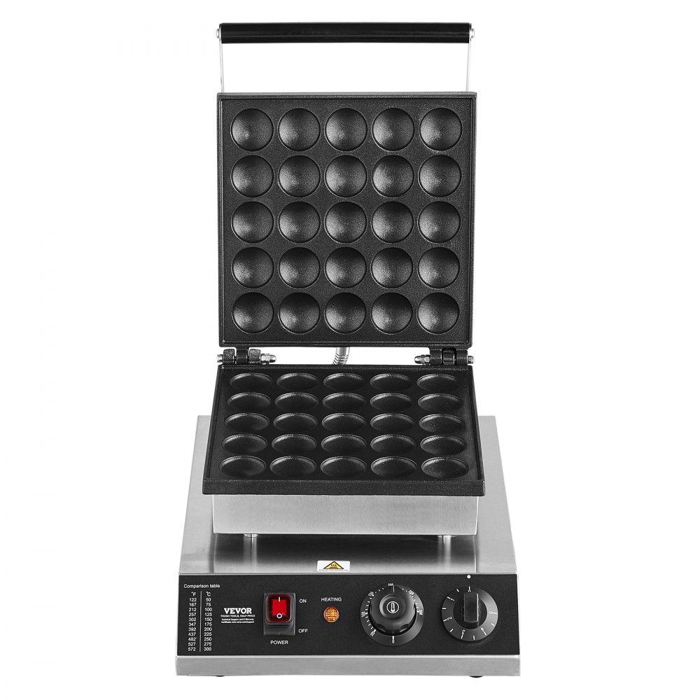Mini Pancake Machine, Commercial Dutch Mini Pancake Machine, 25pcs, 43mm Diameter, Dorayaki Baking Machine, 1700W, Temperature and Time Control, in Kitchens, Cafes and Restaurants