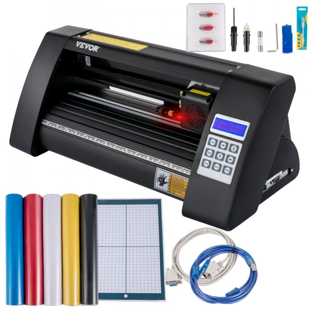 Film cutting plotter 375 mm, film cutter max. cutting width 285 mm, plotter machine Signmaster software, plotter Windows compatible, film plotter semi-automatic cutting accuracy ±0.001 mm
