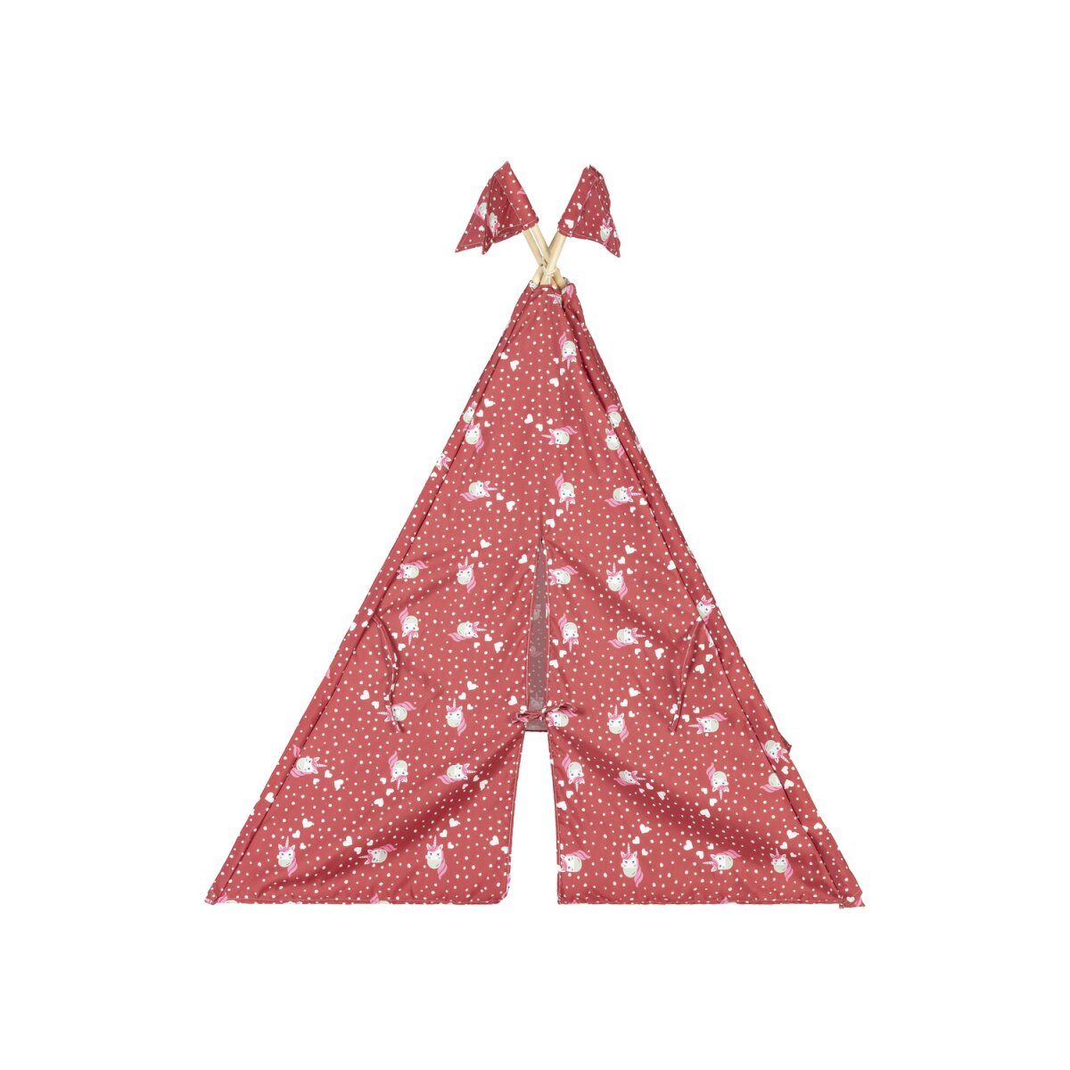 Tipi tente de jeu en bois lupilu®, avec coton
