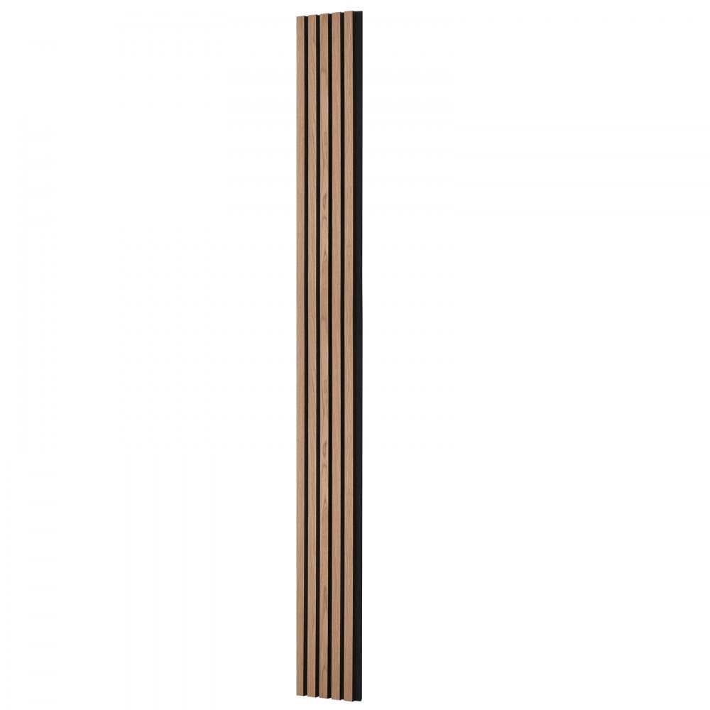 Akustikplatten, 2400 x 200 mm, MDF-Akzentholz-Wandpaneele für moderne Innenwände, Kunstholz-Wandpaneele für stilvolle Dekoration und Geräuschreduzierung, Walnuss, 4er-Set