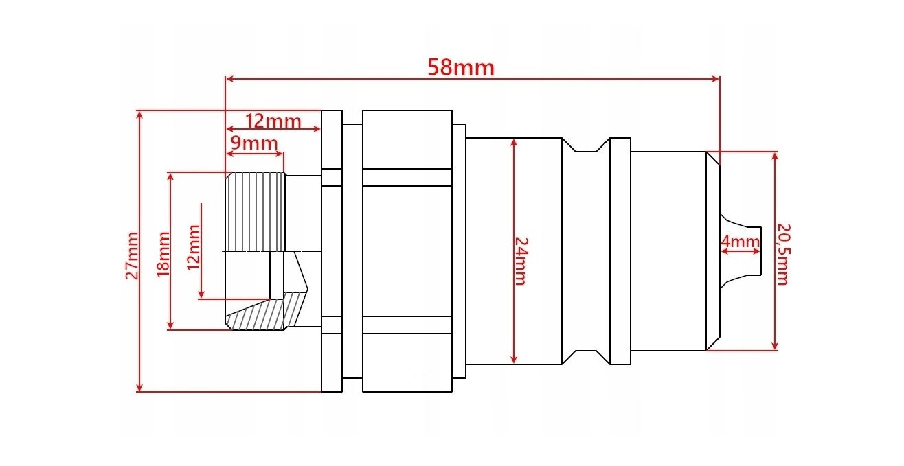 PLATTENSATZ + 4x EURO M18 SCHNELLKUPPLUNGSSATZ HYDRAULIKPANEL
