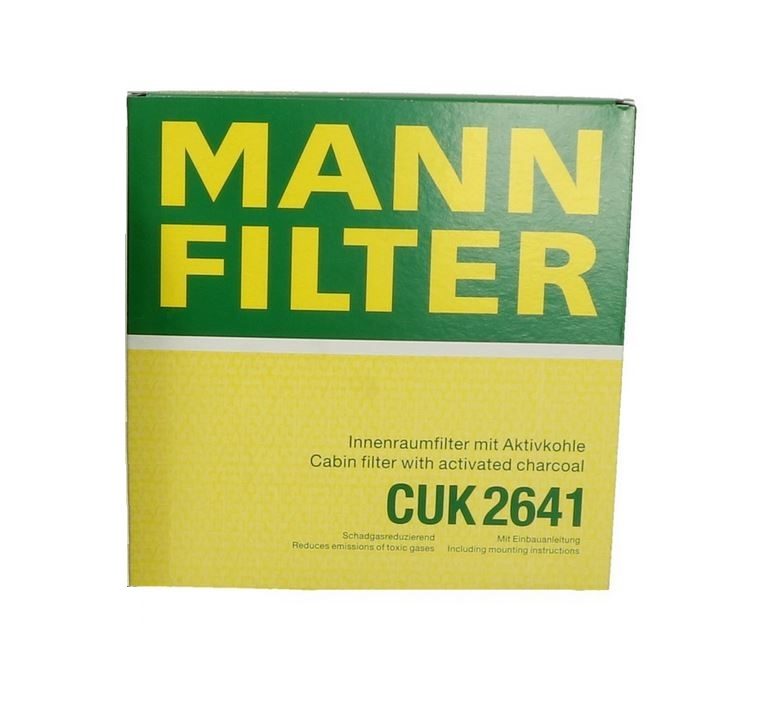 Filtre d'habitacle MANN CUK 2641 AVEC CARBONE – Réf. HT-48472