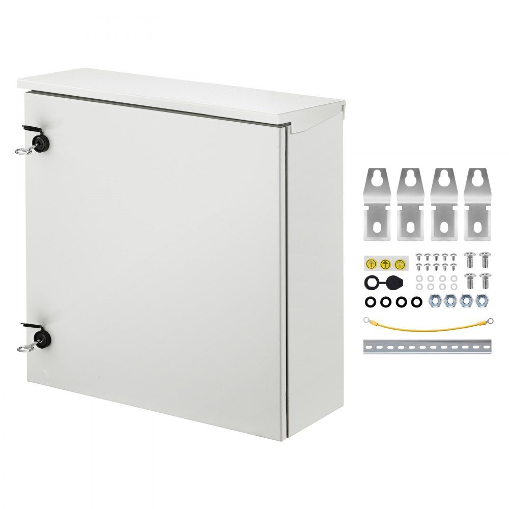 Paneel elektrische behuizing 600x600x200mm NEMA 4 buitenbehuizing IP66 Water- en stofdicht Koolstofstaal Opvouwbare binnen-buiten aansluitdoos met regenhoes
