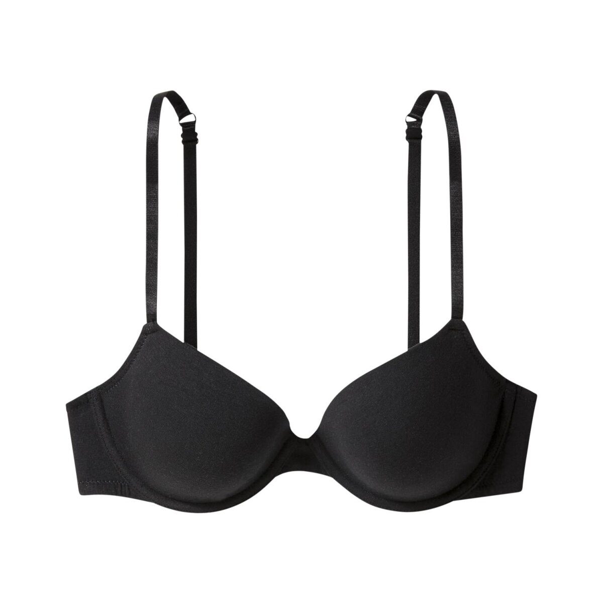 esmara® set van 2 dames beugelbeha's, 85C, zwart/wit