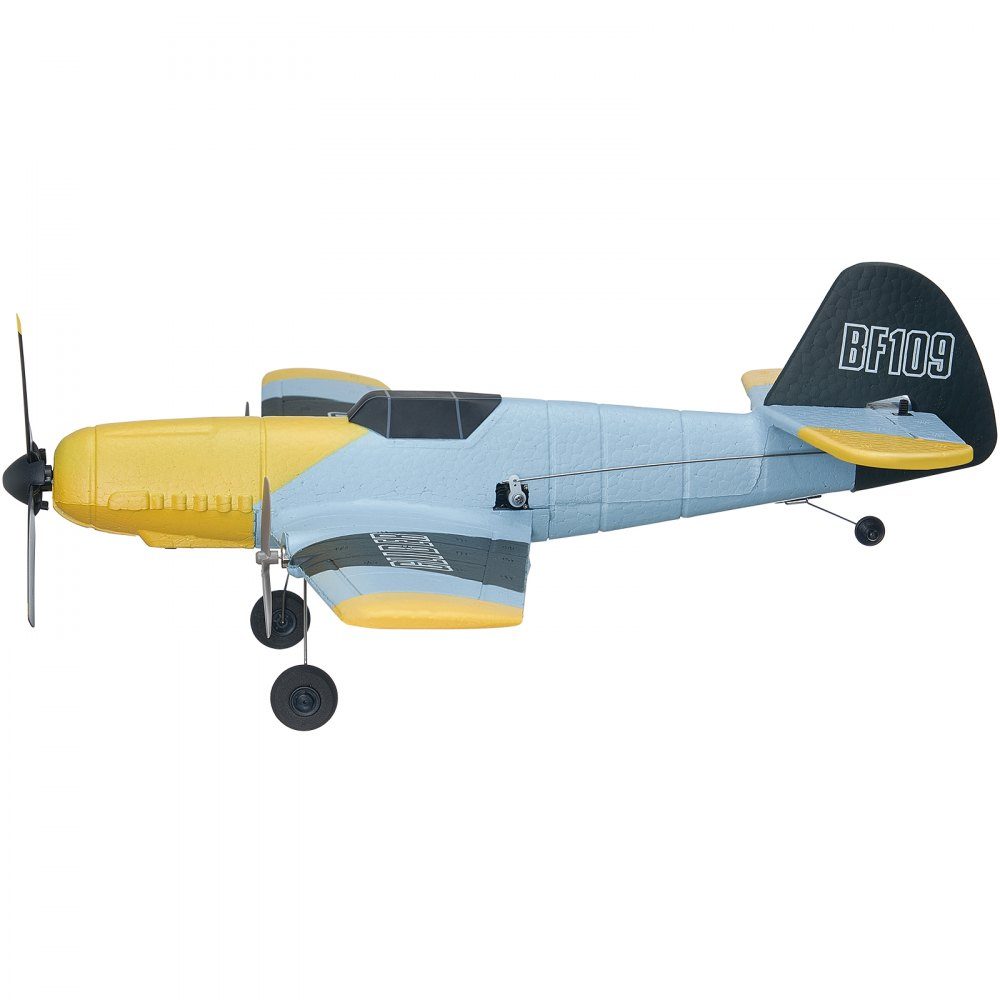 RC-Flugzeug, 2,4 GHz 3-Kanal-Fernsteuerungsflugzeug mit 6-Achsen-Gyro-Stabilisator, flugfertiges Kampfflugzeugspielzeug mit 2 Batterien, einfach zu fliegendes RC-Segelflugzeug für Erwachsene, Kinder, Anfänger und Jungen